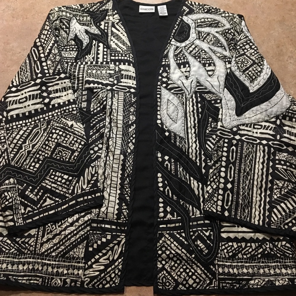 SILK Lining Chico’s Medium (1) Blazer